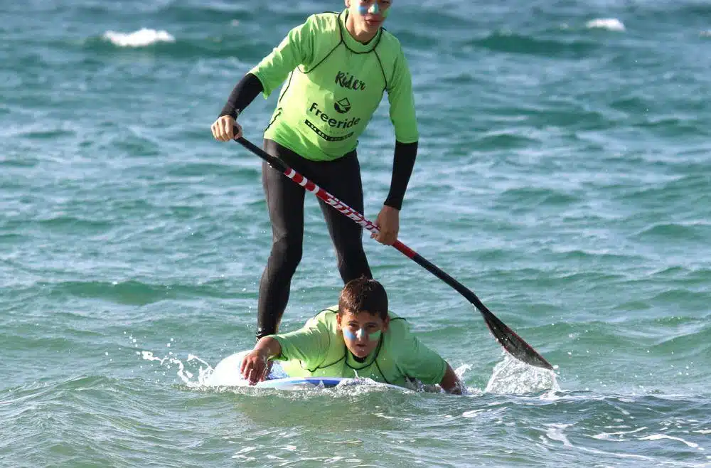 Stand Up Paddle Board In Tarifa Spain, Valdevaqueros Beach,Freeride Tarifa Kitesurf School