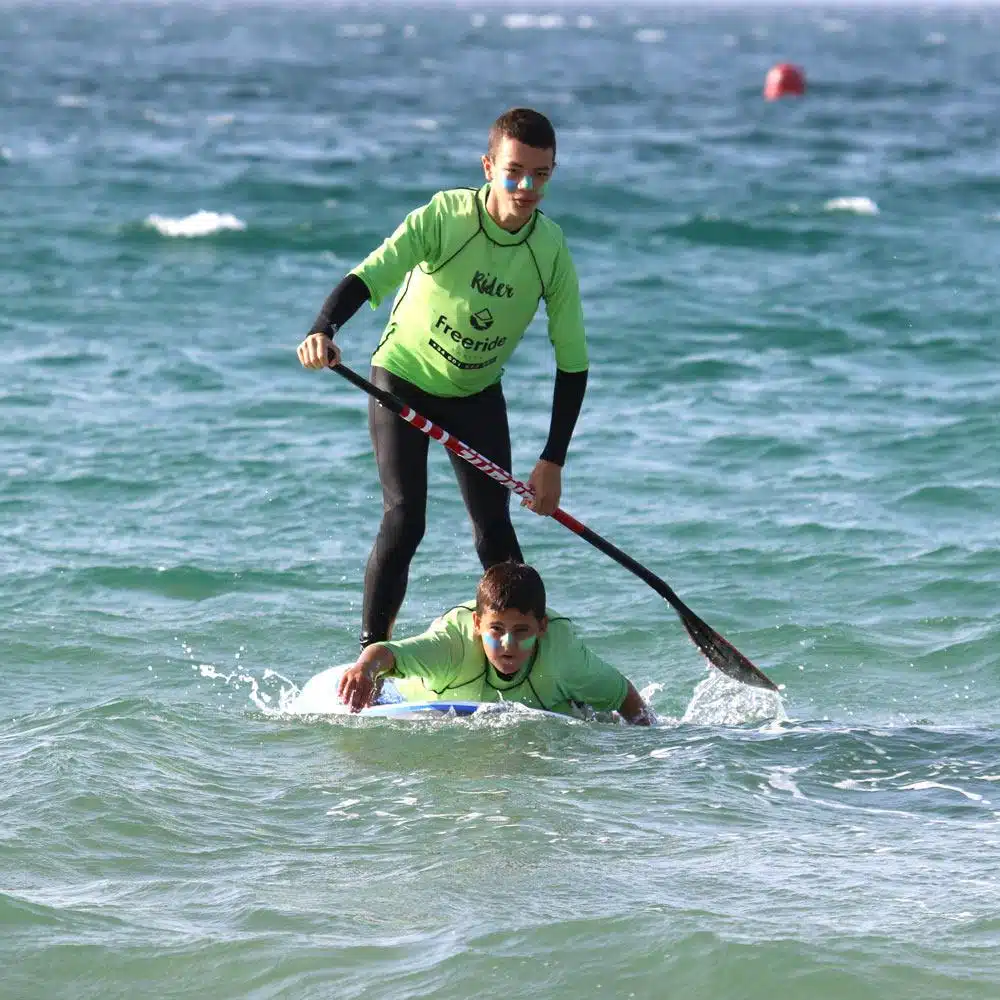 Stand Up Paddle Board In Tarifa Spain, Valdevaqueros Beach,Freeride Tarifa Kitesurf School