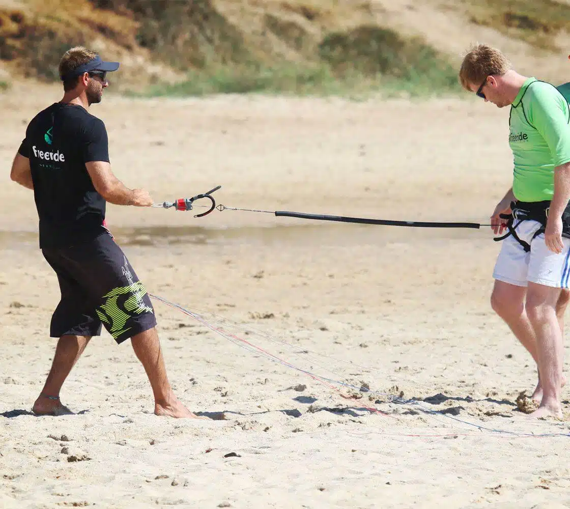 beginner courses. Security system. Kite school Freeride Tarifa