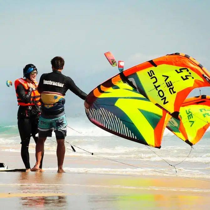 kitesurfing photograph in tarifa