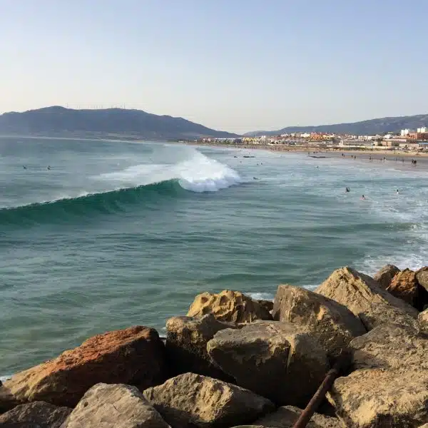 Tarifa, Balneario Beach. Surf, sea, kitesurfing