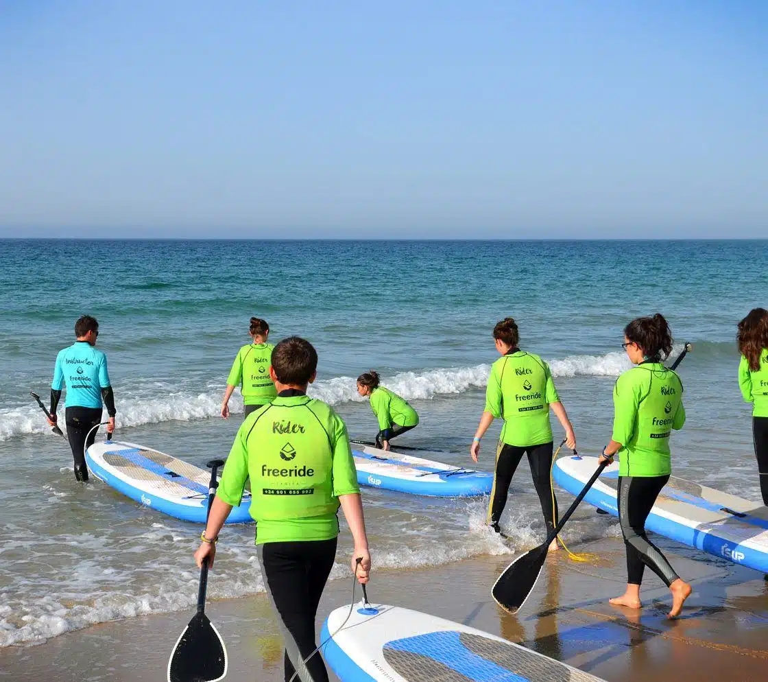 Stand Up Paddle Board, watersport in valdevaqueros beach, Freeride Tarifa school in spain