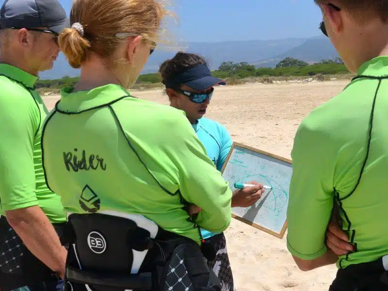 The Wind Window, Los Lances beach In Tarifa Spain. Kiteboarding classes for beginners.