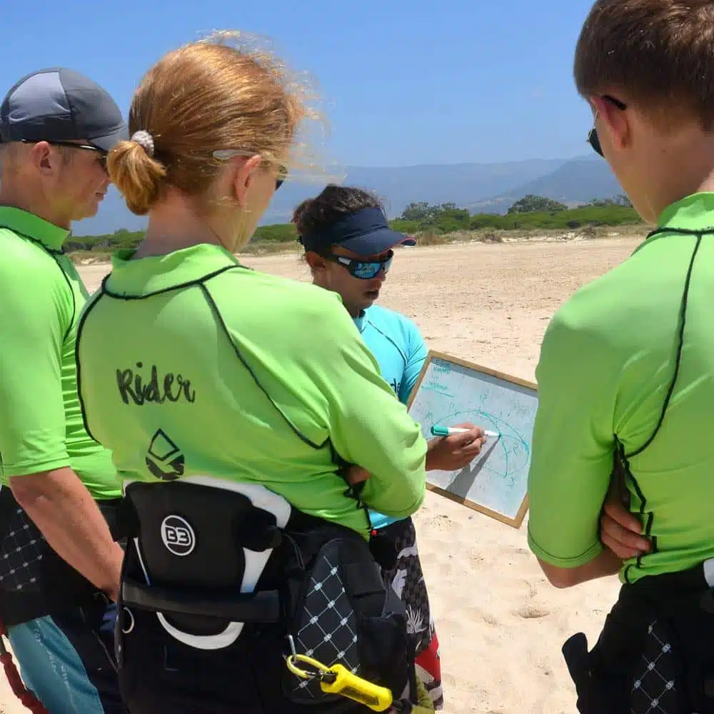 The Wind Window, Los Lances beach In Tarifa Spain. Kiteboarding classes for beginners.