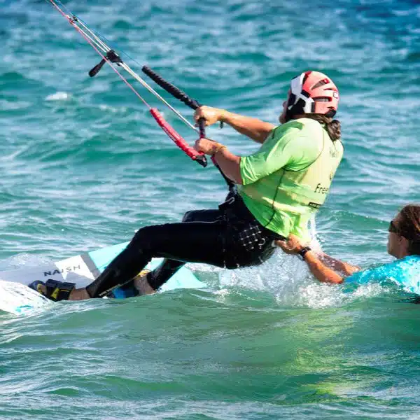 Kite Instructor teaching waterstart