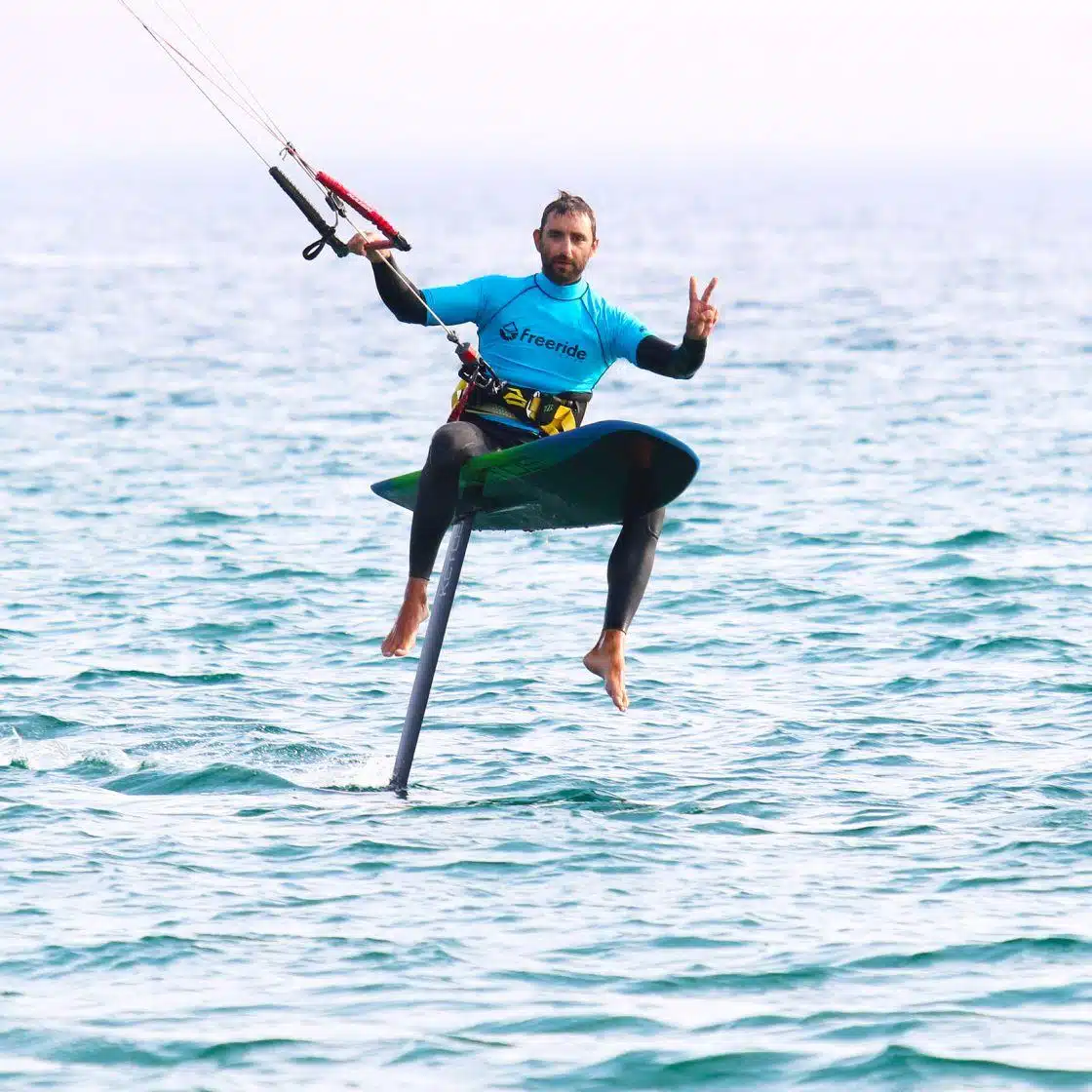 learn how to kitefoil Tarifa, rental foil spain, training foil, kitefoil courses