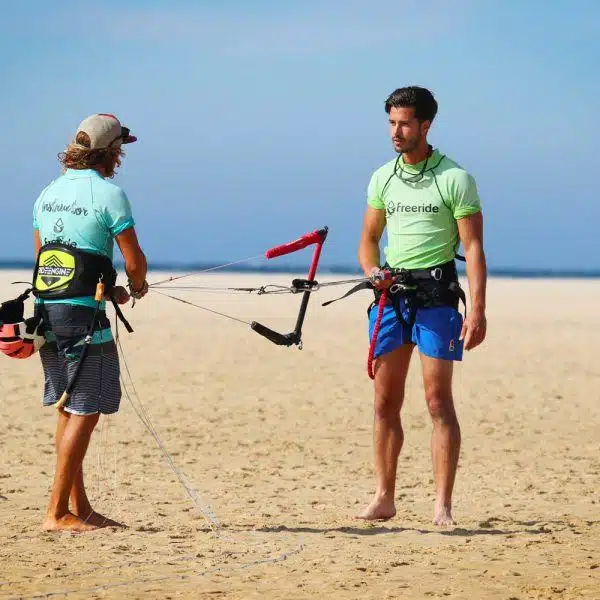 Beginner class with Freeride Tarifa, los lances beach spain