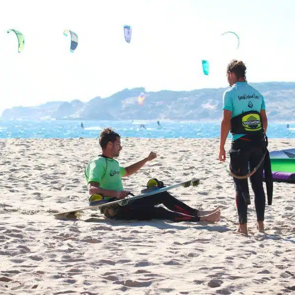 Waterstart level in private class in valdevaqueros beach spain