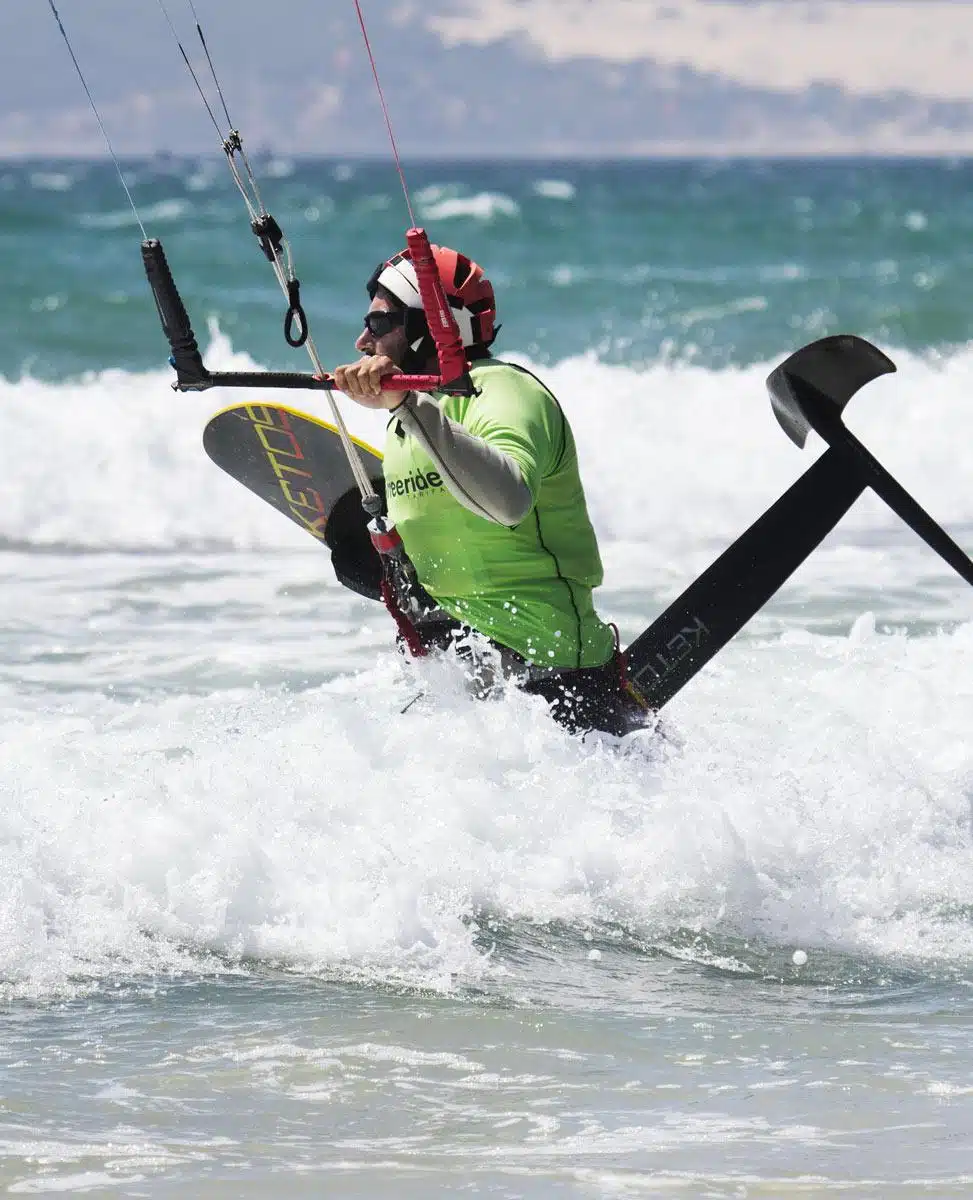 Practice kitefoil in Tarifa with Freeride Tarifa