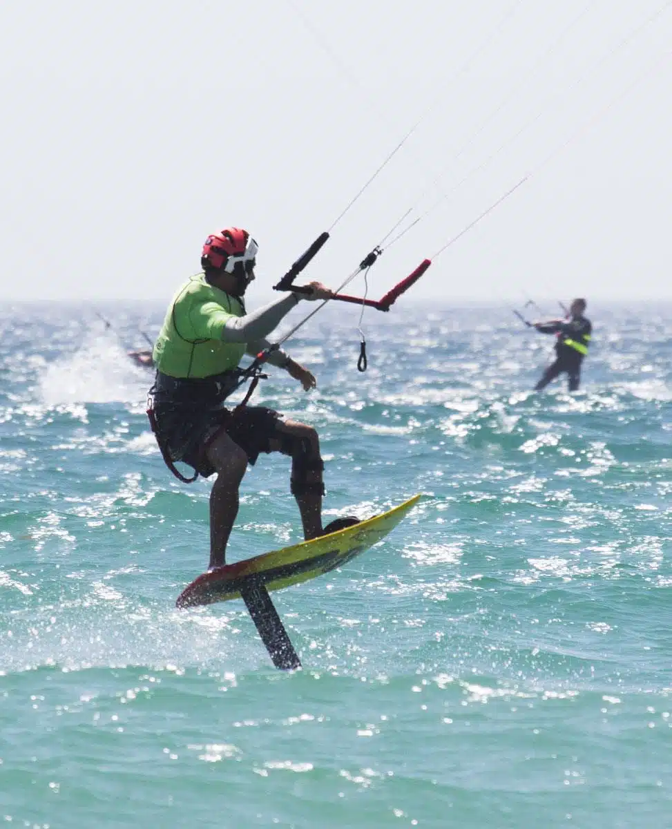 Los Lances beach in kitefoil Ketos