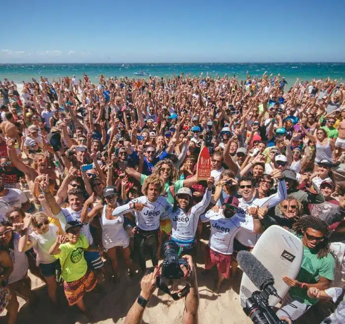 Concurso mundial de kitesurf GKA Strapless Freestyle y Waves