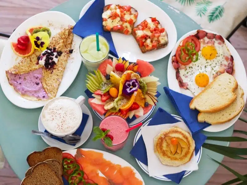 Café Azul Tarifa in Andalousia, kitesurfing, brunch, eat healthy