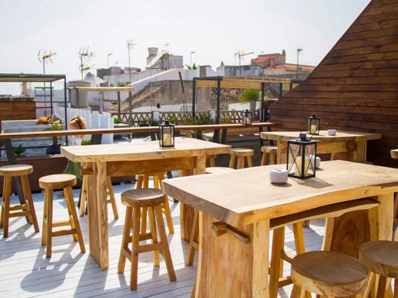 Rooftop Silos 19, the best Tapas Bar in Tarifa, Fresh Tuna, Pulpo