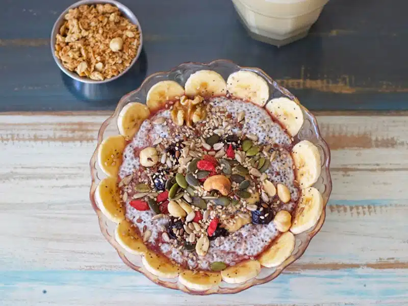 Surla, healthy breakfast Tarifa sea view