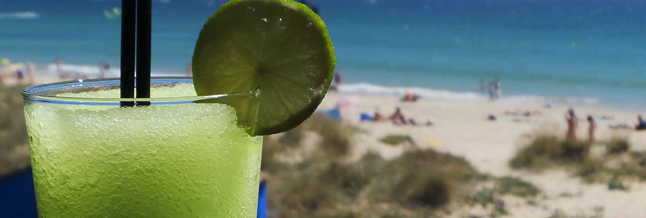 The Chiringuito beach bar is famous for his location facing the pro rider spot where they jump