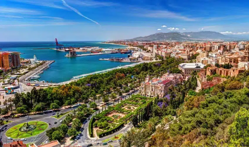 Malaga city in Andalusia