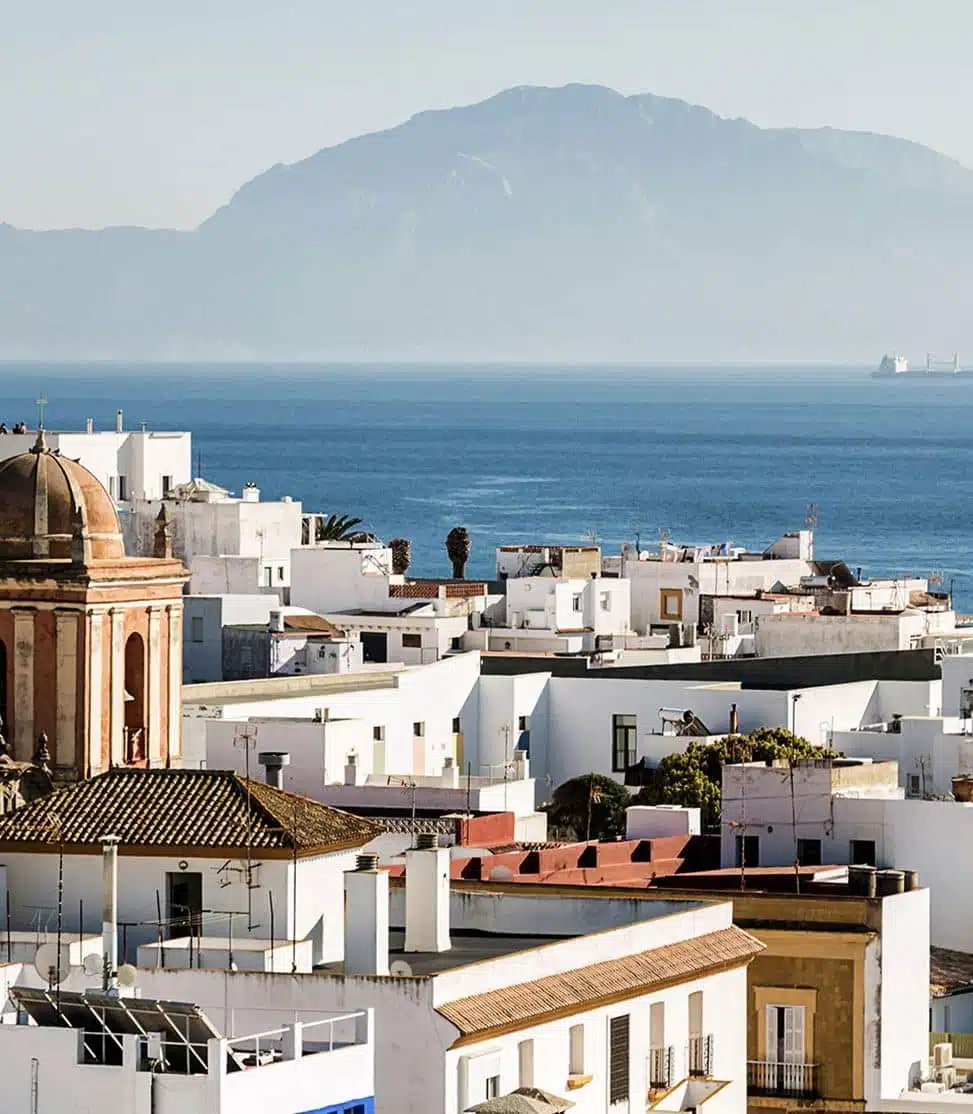 Vista en Marruecos de Tarifa