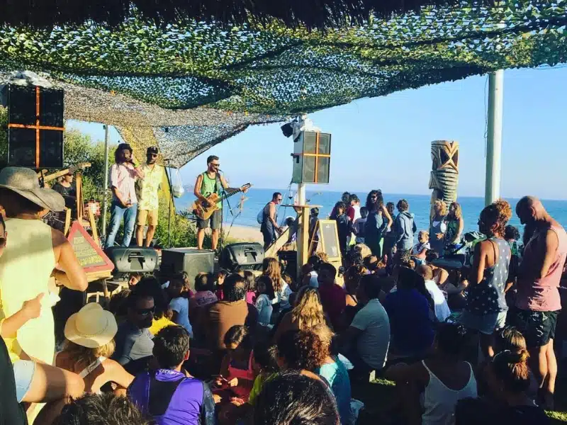 Afrikana best beach bar for jam sessions sea view in Tarifa