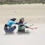 First day kitesurfing course in Tarifa on land